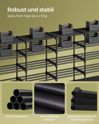 SONGMICS Παπουτσοθήκη 8 Επίπεδων Χωρητικότητας έως 48 Ζευγάρια Χρώ... SONGMICS Παπουτσοθήκη 8 Επίπεδων Χωρητικότητας έως 48 Ζευγάρια Χρώ...