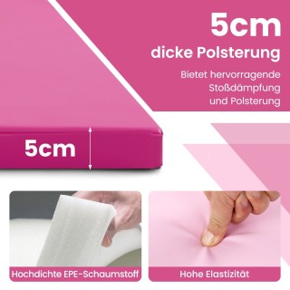 Costway Πτυσσόμενο Στρώμα Γυμναστικής με Επένδυση EPE 5cm και Αποσπ... Costway Πτυσσόμενο Στρώμα Γυμναστικής με Επένδυση EPE 5cm και Αποσπ...