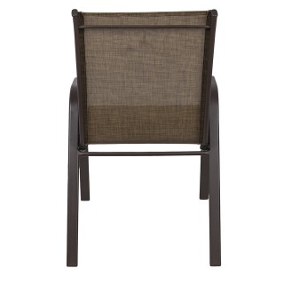 Galileo Καρέκλα εξωτερικού χώρου με μπράτσα από χάλυβα άνθρακα, PVC...