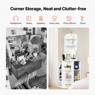 VEVOR Γωνιακή Ντουλάπα 71,5 x 540x 163,3 cm με Σταθμό Φόρτισης & Ρυ... VEVOR Γωνιακή Ντουλάπα 71,5 x 540x 163,3 cm με Σταθμό Φόρτισης & Ρυ...