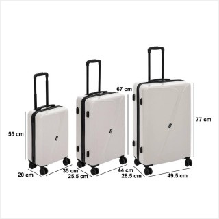5FIVE Simply smart Σετ 3 τμχ Ανθεκτικές Βαλίτσες Ταξιδίου ABS με ... 5FIVE Simply smart Σετ 3 τμχ Ανθεκτικές Βαλίτσες Ταξιδίου ABS με ...