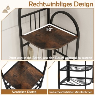 Costway Πολυλειτουργική Γωνιακή Κρεμάστρα Ρούχων με Ράφι Παπουτσιών... Costway Πολυλειτουργική Γωνιακή Κρεμάστρα Ρούχων με Ράφι Παπουτσιών...