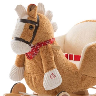 BAKAJI Ξύλινο κουνιστό άλογο με ρόδες Πόνι Καρεκλάκι Καφέ Ανοιχτό 0... BAKAJI Ξύλινο κουνιστό άλογο με ρόδες Πόνι Καρεκλάκι Καφέ Ανοιχτό 0...