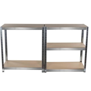 KINZO Μεταλλική και Ξύλινη Ραφιέρα 5 Επιπέδων 170x75cm για Βαριά Φο...