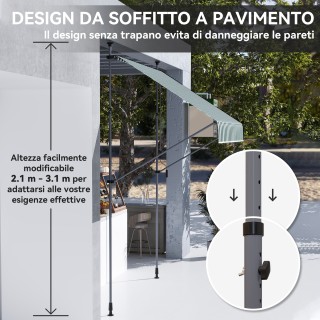 Outsunny Τέντα Ηλίου 2x1.2 μ με Ρυθμιζόμενα Υποστηρίγματα και Μανιβ... Outsunny Τέντα Ηλίου 2x1.2 μ με Ρυθμιζόμενα Υποστηρίγματα και Μανιβ...