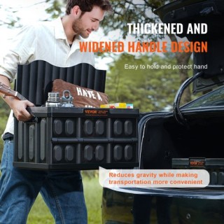 Πτυσσόμενα Κουτιά Αποθήκευσης VEVOR με Καπάκια, 45L, Σετ 3 τεμ.  KZ...