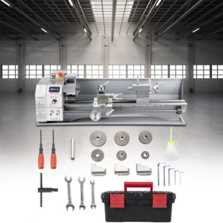 Μίνι Τόρνος Μετάλλου VEVOR 750W, 50-3000RPM, 220x600mm JSMNCC220X6... Μίνι Τόρνος Μετάλλου VEVOR 750W, 50-3000RPM, 220x600mm JSMNCC220X6...