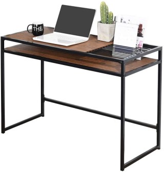 BAKAJI Γραφείο Τραπέζι Υπολογιστή Ξύλο Μέταλλο με Θήκη Εγγράφων Βι... BAKAJI Γραφείο Τραπέζι Υπολογιστή Ξύλο Μέταλλο με Θήκη Εγγράφων Βι...