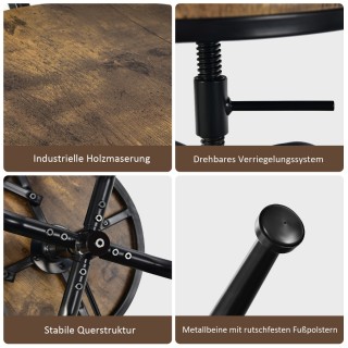 Costway Σετ 2 Βιομηχανικά Σκαμπό Μπαρ Περιστρεφόμενα και Ρυθμιζόμεν... Costway Σετ 2 Βιομηχανικά Σκαμπό Μπαρ Περιστρεφόμενα και Ρυθμιζόμεν...