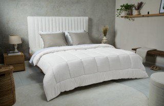 Μονό Πάπλωμα 140 x 200 cm Ριγέ - Λευκό 140 x 200 cm 8720604888546 S... Μονό Πάπλωμα 140 x 200 cm Ριγέ - Λευκό 140 x 200 cm 8720604888546 S...