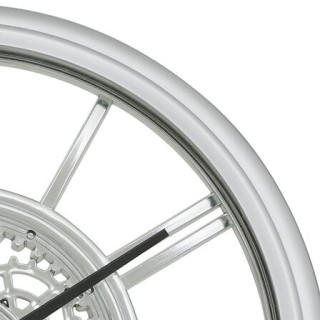 Atmosphera Ρολόι Τοίχου Ricky – Ø40,5 εκ., Μεταλλική Όψη Χρωμίου με...