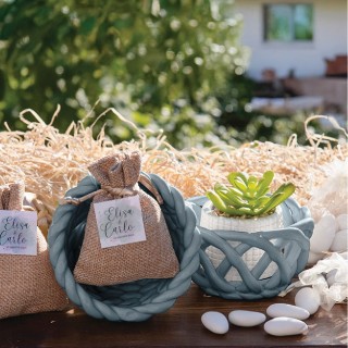 Villa DEste  Σετ 4 τμχ Πολυχρηστικό καλάθι από κεραμικό σε 4 αποχρώ...