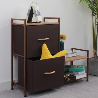 BAKAJI Υφασμάτινη Συρταριέρα με 2 Συρτάρια και Παπουτσοθήκη με 2 Ρά... BAKAJI Υφασμάτινη Συρταριέρα με 2 Συρτάρια και Παπουτσοθήκη με 2 Ρά...