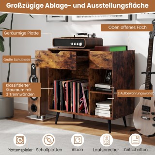 Costway Πολυλειτουργική Βάση Πικάπ 79,5 x 40 x 79 cm με Ενσωματωμέν... Costway Πολυλειτουργική Βάση Πικάπ 79,5 x 40 x 79 cm με Ενσωματωμέν...