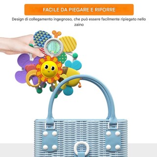 BAKAJI Καρουζέλ Αψίδα για Βρέφη με Ήχο και Ρυθμιζόμενους Σφιγκτήρες...