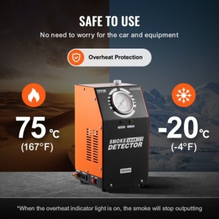 VEVOR Ανιχνευτής Διαρροών Καπνού Αυτοκινήτου με Ενσωματωμένη Αντλία...