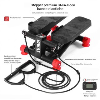 BAKAJI Πολυλειτουργικό Stepper 3 σε 1 με Αντιολισθητικά Πεντάλ και ... BAKAJI Πολυλειτουργικό Stepper 3 σε 1 με Αντιολισθητικά Πεντάλ και ...