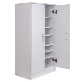 BAKAJI Παπουτσοθήκη με 2 Πόρτες 7 Ράφια Πολυλειτουργικό Έπιπλο Λευ... BAKAJI Παπουτσοθήκη με 2 Πόρτες 7 Ράφια Πολυλειτουργικό Έπιπλο Λευ...