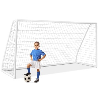 Costway  Ποδοσφαιρικό Τέρμα 365 x 182 cm με Ανθεκτικό Δίχτυ & 6 Πασ...