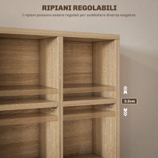 HOMCOM Κινητή Βιτρίνα CD με Ρυθμιζόμενα Ράφια για 456 CD ή 336 DVD,...