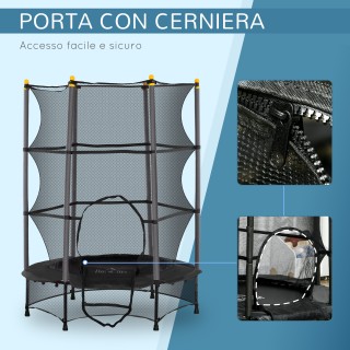 HOMCOM Τραμπολίνο για Παιδιά με Δίχτυ Ασφαλείας και Επενδυμένους Σ... HOMCOM Τραμπολίνο για Παιδιά με Δίχτυ Ασφαλείας και Επενδυμένους Σ...