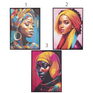 Galileo Καμβάς με κορνίζα 50x70 εκ. Etnic Sibilla 5920427 Τυχαία Επ...