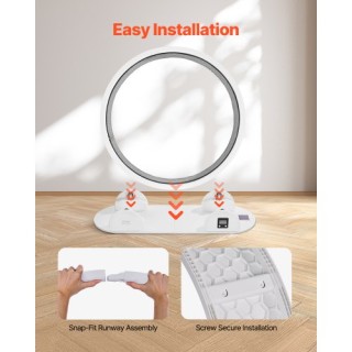 VEVOR Ρόδα Άσκησης Για Γάτες Με Βηματομετρητή 40.8 Λευκός Διάδρομος...