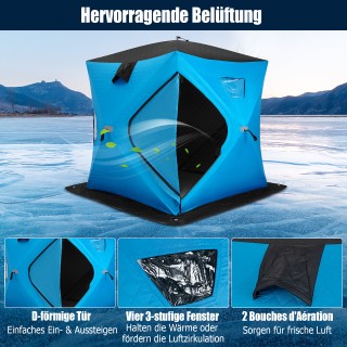 Costway Μονωμένη Πτυσσόμενη Σκηνή Ψαρέματος στον Πάγο με Επενδεδυμέ... Costway Μονωμένη Πτυσσόμενη Σκηνή Ψαρέματος στον Πάγο με Επενδεδυμέ...