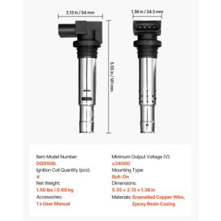 VEVOR Σετ Πολλαπλασιαστών 4 Τεμαχίων για Audi, Seat & Volkswagen DH...