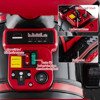 Costway Ηλεκτρικό Τρένο 12V για Παιδιά, 3 Θέσεων, με 2 Αφαιρούμενα ...