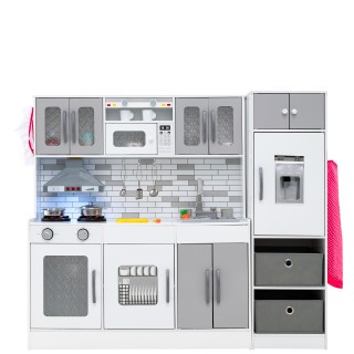 Costway Μεγάλη Μοντέρνα Κουζίνα Παιχνιδιού με Φως & Ήχο και Ψυγείο ... Costway Μεγάλη Μοντέρνα Κουζίνα Παιχνιδιού με Φως & Ήχο και Ψυγείο ...