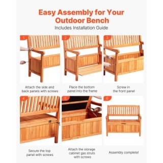 VEVOR Υπαίθριος Ξύλινος Πάγκος Αποθήκευσης 33 Gal Αδιάβροχος MZHWCW... VEVOR Υπαίθριος Ξύλινος Πάγκος Αποθήκευσης 33 Gal Αδιάβροχος MZHWCW...