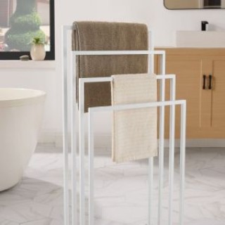 Hurtmeblowy Βάση για πετσέτες με 4 μπάρες - λευκή 2818-1