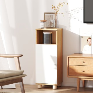 HOMCOM Κινητό Έπιπλο Μπάνιου Εξοικονόμησης Χώρου με Ντουλάπι 2 Ραφι... HOMCOM Κινητό Έπιπλο Μπάνιου Εξοικονόμησης Χώρου με Ντουλάπι 2 Ραφι...