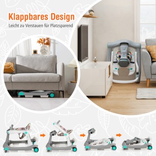 Costway 2 σε 1 Περπατούρα με Ρυθμιζόμενη Ταχύτητα και Ύψος για Μωρ... Costway 2 σε 1 Περπατούρα με Ρυθμιζόμενη Ταχύτητα και Ύψος για Μωρ...