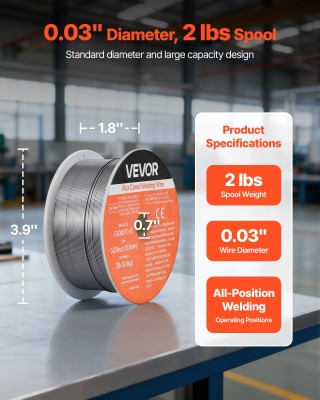 VEVOR Αυτόματη Συγκόλληση Inox, E308LFC-O, 0.8mm, 0.9kg MIGHSYXHSE3...