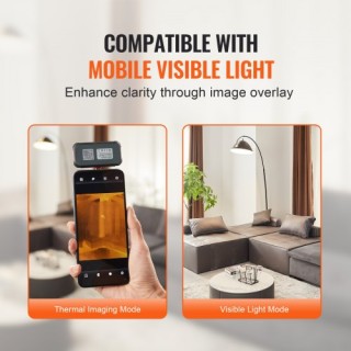 VEVOR Θερμική Κάμερα για Android με Ανάλυση Υπέρυθρων 256x192 και Ρ...