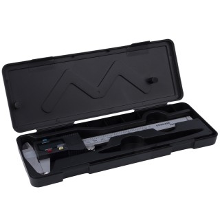 KINZO Ψηφιακό Παχύμετρο με Οθόνη LCD και Θήκη, 15 cm, Ανοξείδωτο Ατ...