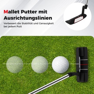 Costway Σετ Γκολφ Γυναικείο 15 Τεμαχίων με Τσάντα & Κάλυμμα - Δεξιό...