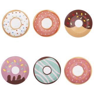 Villa DEste Σετ 6 τμχ Πορσελάνινο Πιάτο Γλυκών Donuts 5921917 Villa DEste Σετ 6 τμχ Πορσελάνινο Πιάτο Γλυκών Donuts 5921917