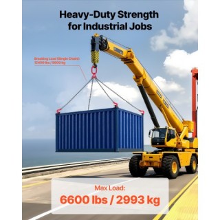 VEVOR Αλυσίδα Ανύψωσης 6,3mm x 1,5m με 4 Άγκιστρα Grab, Βαρέως Τύπο... VEVOR Αλυσίδα Ανύψωσης 6,3mm x 1,5m με 4 Άγκιστρα Grab, Βαρέως Τύπο...