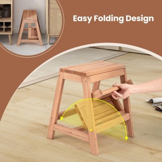 Costway Πολυλειτουργική Διπλή Σκάλα από Ξύλο Ελάτης για Παιδιά και ...