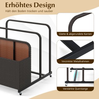 Costway  Καλαίσθητο Καρότσι Αποθήκευσης για Κολυμβητικά Αξεσουάρ απ...