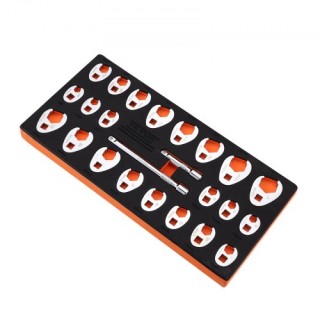 Σετ Κλειδιών VEVOR 3/8 με 2 Μπάρες Επέκτασης, 24 Τεμαχίων, SAE & Μe... Σετ Κλειδιών VEVOR 3/8 με 2 Μπάρες Επέκτασης, 24 Τεμαχίων, SAE & Μe...