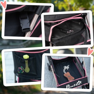 PawHut Καρότσι για Σκύλους 2 σε 1 Αναδιπλούμενο και Μετατρέψιμο σε ...