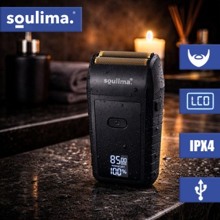 Soulima Ξυριστική Μηχανή Γενειάδας Foil με LED Οθόνη, USB-C, 2 Foil... Soulima Ξυριστική Μηχανή Γενειάδας Foil με LED Οθόνη, USB-C, 2 Foil...