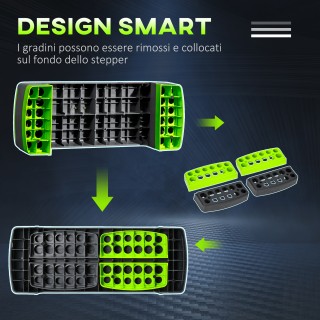 HOMCOM Σκαλοπάτι Γυμναστικής για Αεροβική Ρυθμιζόμενο σε 3 Ύψη 10-1... HOMCOM Σκαλοπάτι Γυμναστικής για Αεροβική Ρυθμιζόμενο σε 3 Ύψη 10-1...