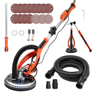VEVOR Ηλεκτρικό Τριβείο Γυψοσανίδων 850W με 5 Ταχύτητες, LED Φως & ...