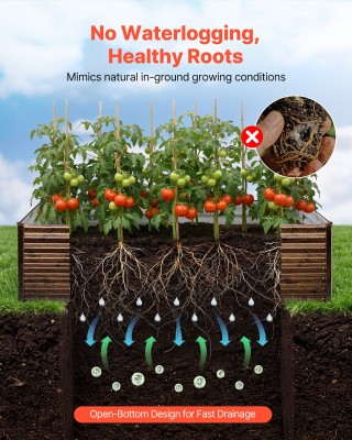 VEVOR Υπερυψωμένο Γαλβανισμένο Παρτέρι 240 x 120 x 62 cm - Μεταλλικ... VEVOR Υπερυψωμένο Γαλβανισμένο Παρτέρι 240 x 120 x 62 cm - Μεταλλικ...