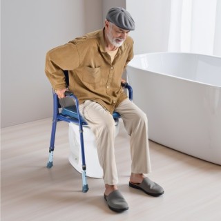 VEVOR Καρέκλα Κομοδίνου 3-σε-1 με Ρυθμιζόμενο Ύψος (181 kg) WLKBSGR...